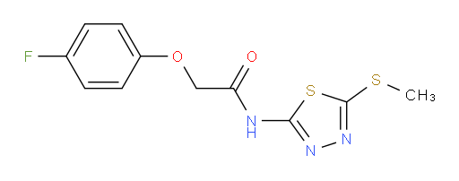 2-(4-fluorophenoxy)-N-(5-(methylthio)-1,3,4-thiadiazol-2-yl)acetamide