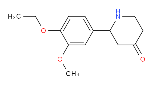 2-(4-ethoxy-3-methoxyphenyl)piperidin-4-one