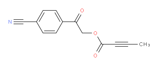 2-(4-cyanophenyl)-2-oxoethyl but-2-ynoate
