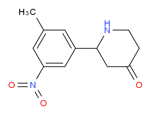 2-(3-methyl-5-nitrophenyl)piperidin-4-one