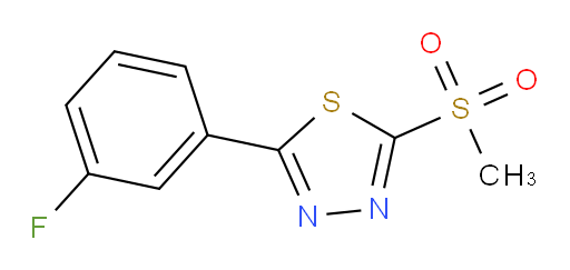 2-(3-fluorophenyl)-5-(methylsulfonyl)-1,3,4-thiadiazole