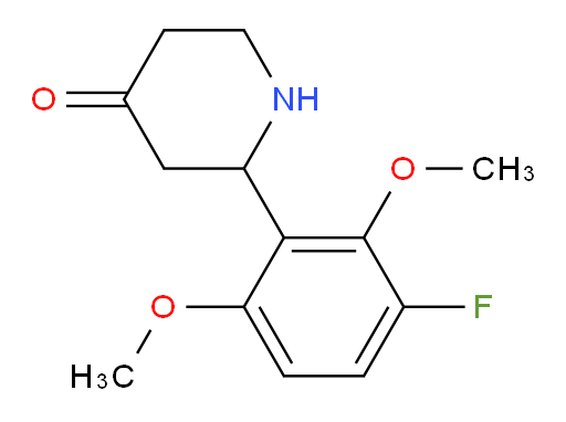 2-(3-fluoro-2,6-dimethoxyphenyl)piperidin-4-one