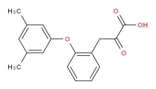 3-(2-(3,5-dimethylphenoxy)phenyl)-2-oxopropanoic acid