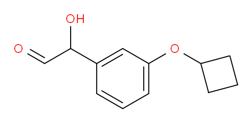 2-(3-cyclobutoxyphenyl)-2-hydroxyacetaldehyde