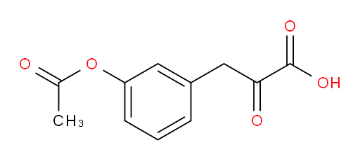 3-(3-acetoxyphenyl)-2-oxopropanoic acid