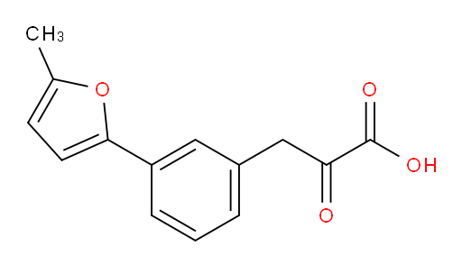 3-(3-(5-methylfuran-2-yl)phenyl)-2-oxopropanoic acid