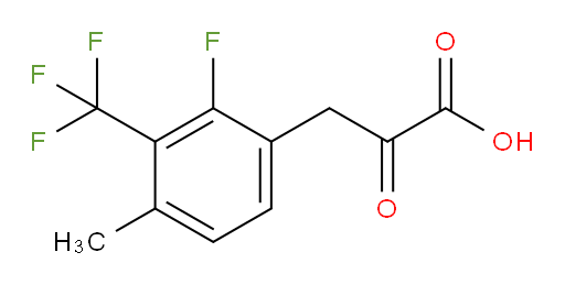 3-(2-fluoro-4-methyl-3-(trifluoromethyl)phenyl)-2-oxopropanoic acid