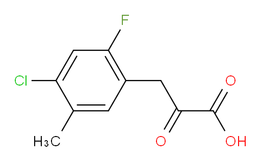 3-(4-chloro-2-fluoro-5-methylphenyl)-2-oxopropanoic acid