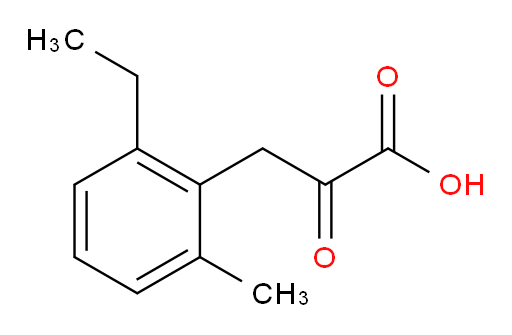 3-(2-ethyl-6-methylphenyl)-2-oxopropanoic acid