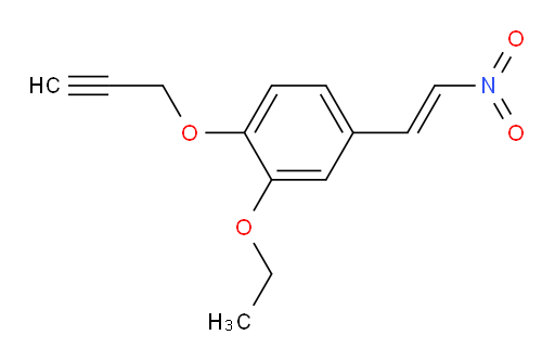 (E)-2-ethoxy-4-(2-nitrovinyl)-1-(prop-2-yn-1-yloxy)benzene