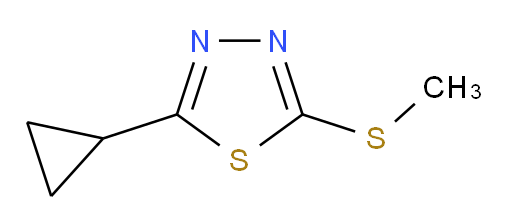 2-cyclopropyl-5-(methylthio)-1,3,4-thiadiazole