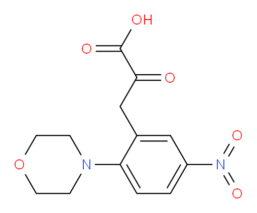 3-(2-morpholino-5-nitrophenyl)-2-oxopropanoic acid