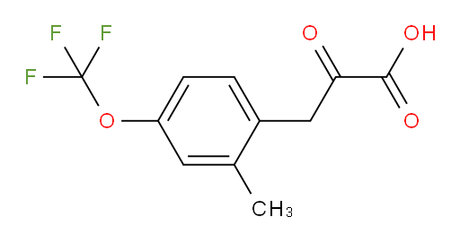 3-(2-methyl-4-(trifluoromethoxy)phenyl)-2-oxopropanoic acid