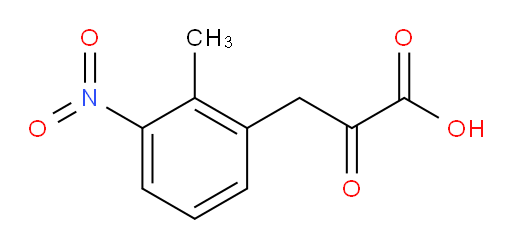 3-(2-methyl-3-nitrophenyl)-2-oxopropanoic acid