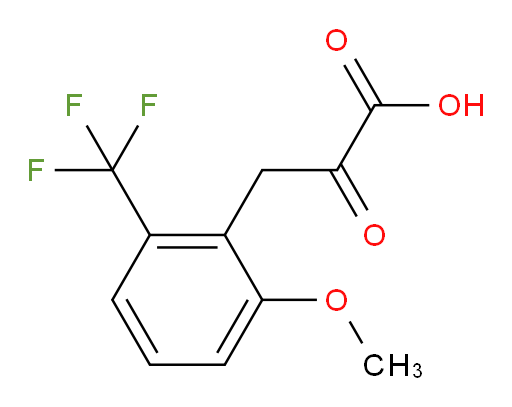 3-(2-methoxy-6-(trifluoromethyl)phenyl)-2-oxopropanoic acid