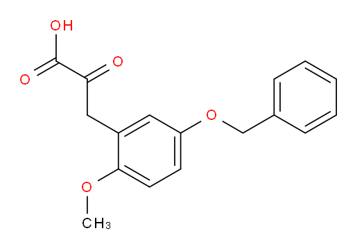 3-(5-(benzyloxy)-2-methoxyphenyl)-2-oxopropanoic acid