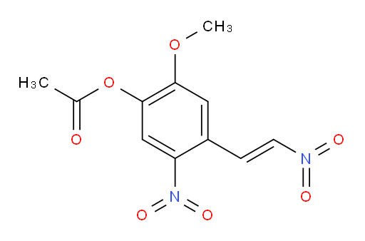 (E)-2-methoxy-5-nitro-4-(2-nitrovinyl)phenyl acetate