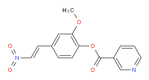 (E)-2-methoxy-4-(2-nitrovinyl)phenyl nicotinate