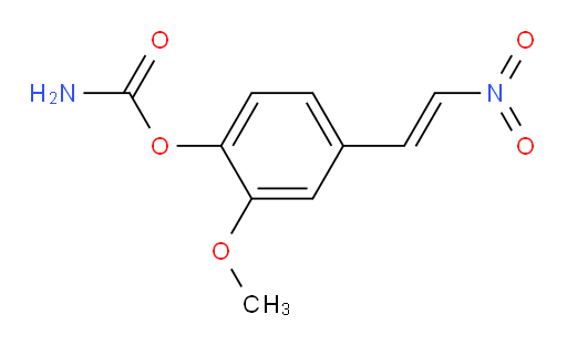 (E)-2-methoxy-4-(2-nitrovinyl)phenyl carbamate