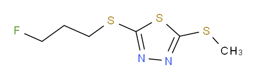 2-((3-fluoropropyl)thio)-5-(methylthio)-1,3,4-thiadiazole