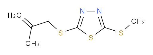2-((2-methylallyl)thio)-5-(methylthio)-1,3,4-thiadiazole