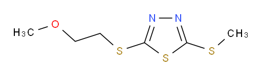 2-((2-methoxyethyl)thio)-5-(methylthio)-1,3,4-thiadiazole