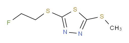 2-((2-fluoroethyl)thio)-5-(methylthio)-1,3,4-thiadiazole