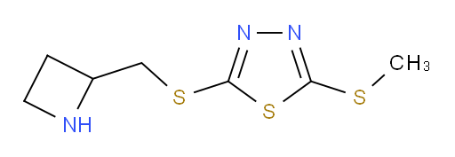 2-((azetidin-2-ylmethyl)thio)-5-(methylthio)-1,3,4-thiadiazole