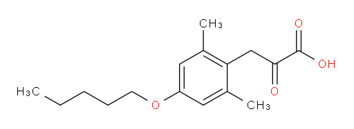 3-(2,6-dimethyl-4-(pentyloxy)phenyl)-2-oxopropanoic acid