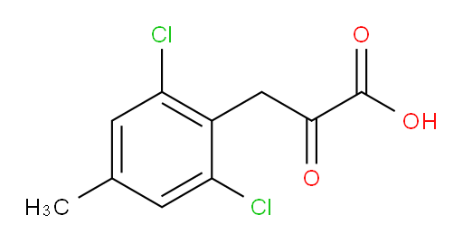 3-(2,6-dichloro-4-methylphenyl)-2-oxopropanoic acid