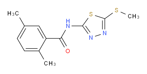 2,5-dimethyl-N-(5-(methylthio)-1,3,4-thiadiazol-2-yl)benzamide