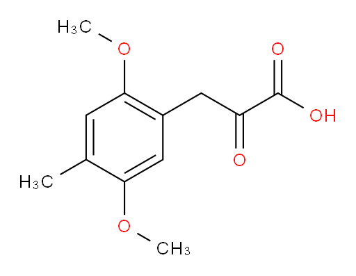 3-(2,5-dimethoxy-4-methylphenyl)-2-oxopropanoic acid