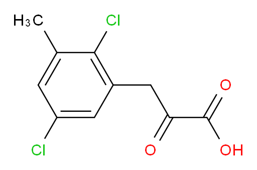 3-(2,5-dichloro-3-methylphenyl)-2-oxopropanoic acid