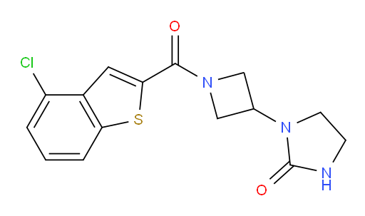 1-(1-(4-chlorobenzo[b]thiophene-2-carbonyl)azetidin-3-yl)imidazolidin-2-one
