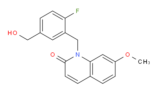 1-(2-fluoro-5-(hydroxymethyl)benzyl)-7-methoxyquinolin-2(1H)-one
