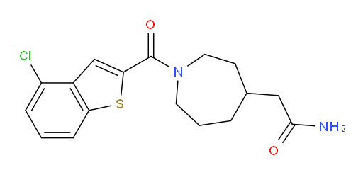 2-(1-(4-chlorobenzo[b]thiophene-2-carbonyl)azepan-4-yl)acetamide