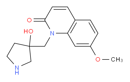 1-((3-hydroxypyrrolidin-3-yl)methyl)-7-methoxyquinolin-2(1H)-one