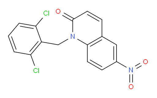 1-(2,6-dichlorobenzyl)-6-nitroquinolin-2(1H)-one