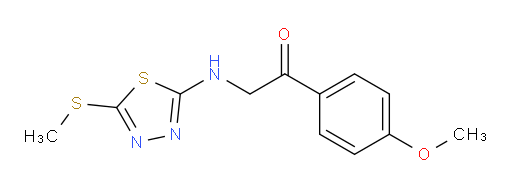 1-(4-methoxyphenyl)-2-((5-(methylthio)-1,3,4-thiadiazol-2-yl)amino)ethanone