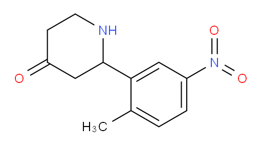 2-(2-methyl-5-nitrophenyl)piperidin-4-one