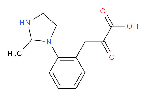 3-(2-(2-methylimidazolidin-1-yl)phenyl)-2-oxopropanoic acid