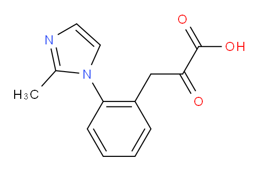 3-(2-(2-methyl-1H-imidazol-1-yl)phenyl)-2-oxopropanoic acid