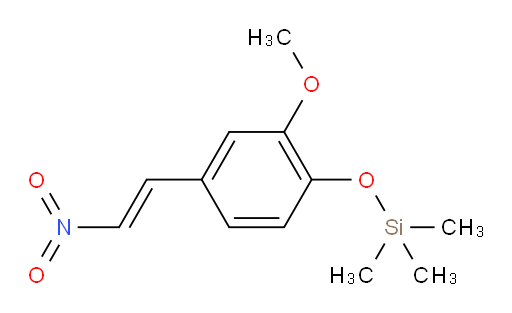 (E)-(2-methoxy-4-(2-nitrovinyl)phenoxy)trimethylsilane