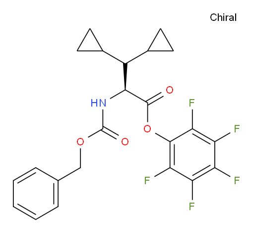 (S)-perfluorophenyl 2-(((benzyloxy)carbonyl)amino)-3,3-dicyclopropylpropanoate