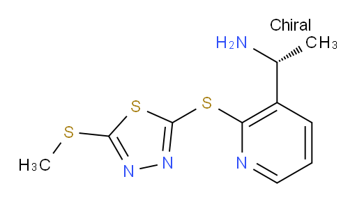 (R)-1-(2-((5-(methylthio)-1,3,4-thiadiazol-2-yl)thio)pyridin-3-yl)ethanamine