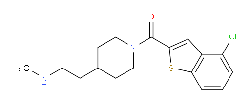 (4-chlorobenzo[b]thiophen-2-yl)(4-(2-(methylamino)ethyl)piperidin-1-yl)methanone