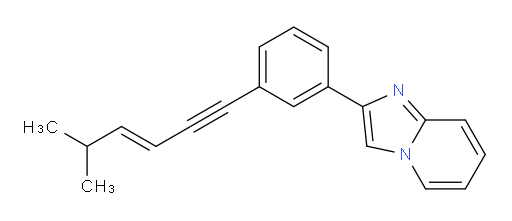 (E)-2-(3-(5-methylhex-3-en-1-yn-1-yl)phenyl)imidazo[1,2-a]pyridine