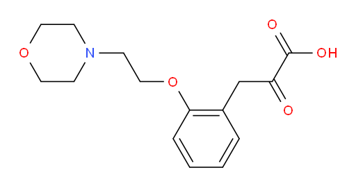3-(2-(2-morpholinoethoxy)phenyl)-2-oxopropanoic acid