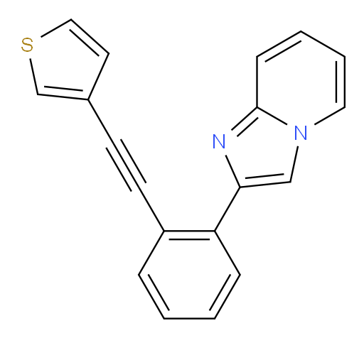 2-(2-(thiophen-3-ylethynyl)phenyl)imidazo[1,2-a]pyridine