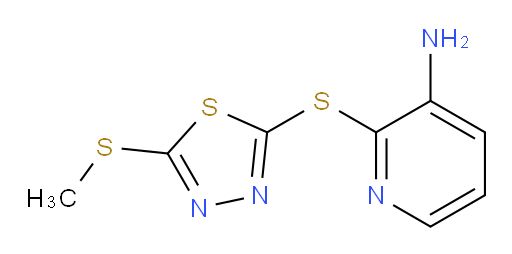 2-((5-(methylthio)-1,3,4-thiadiazol-2-yl)thio)pyridin-3-amine